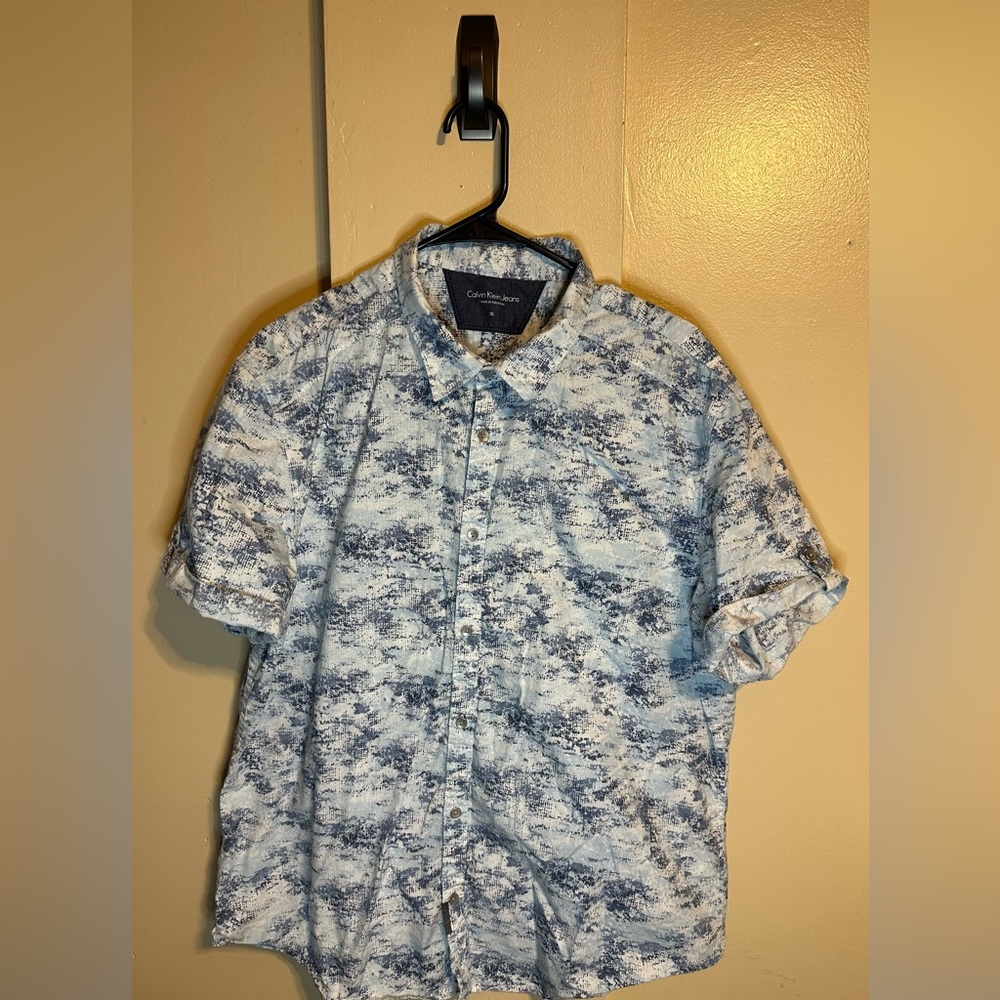Men’s Calvin Klein Button Up Short Sleeve